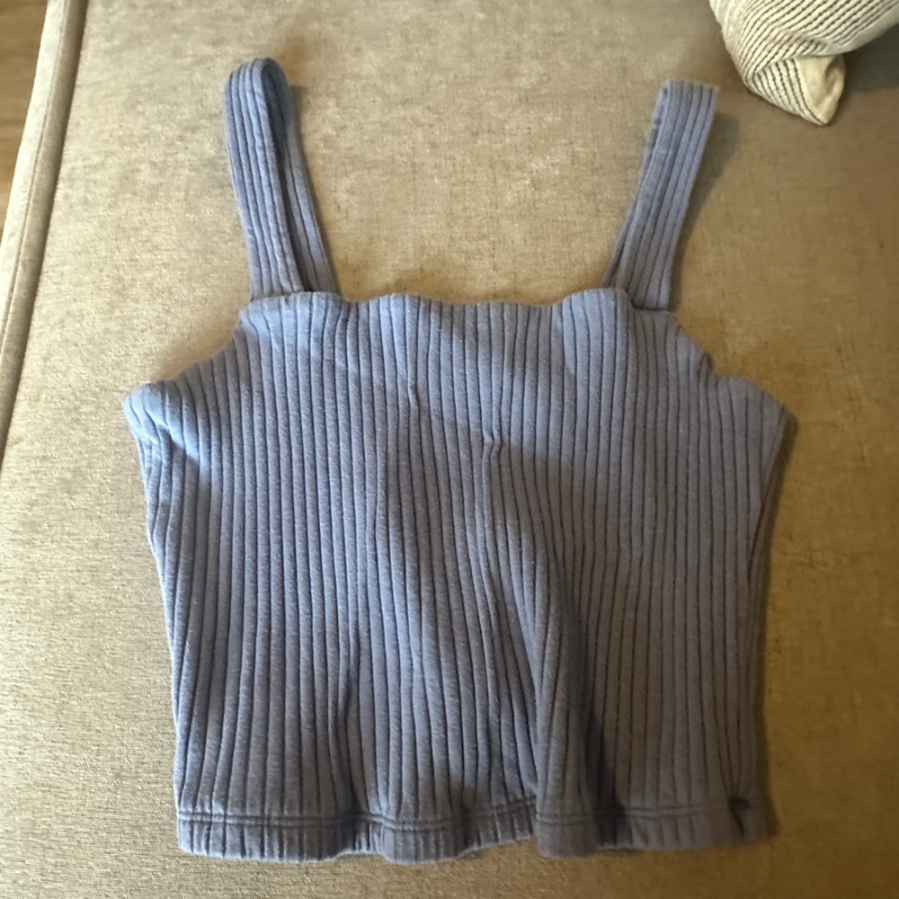 American eagle crop top a purple blue